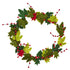 Maple Leaf Wreath with Berries in Hand Felted Wool - 12" - ARCADIA HOME